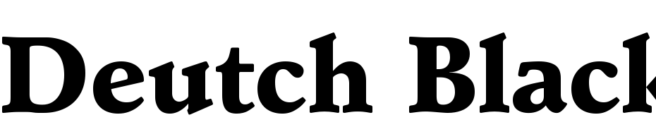 Deutch Black SSi Black Yazı tipi ücretsiz indir